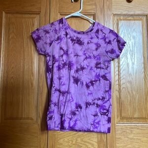 Purple athletic shirt